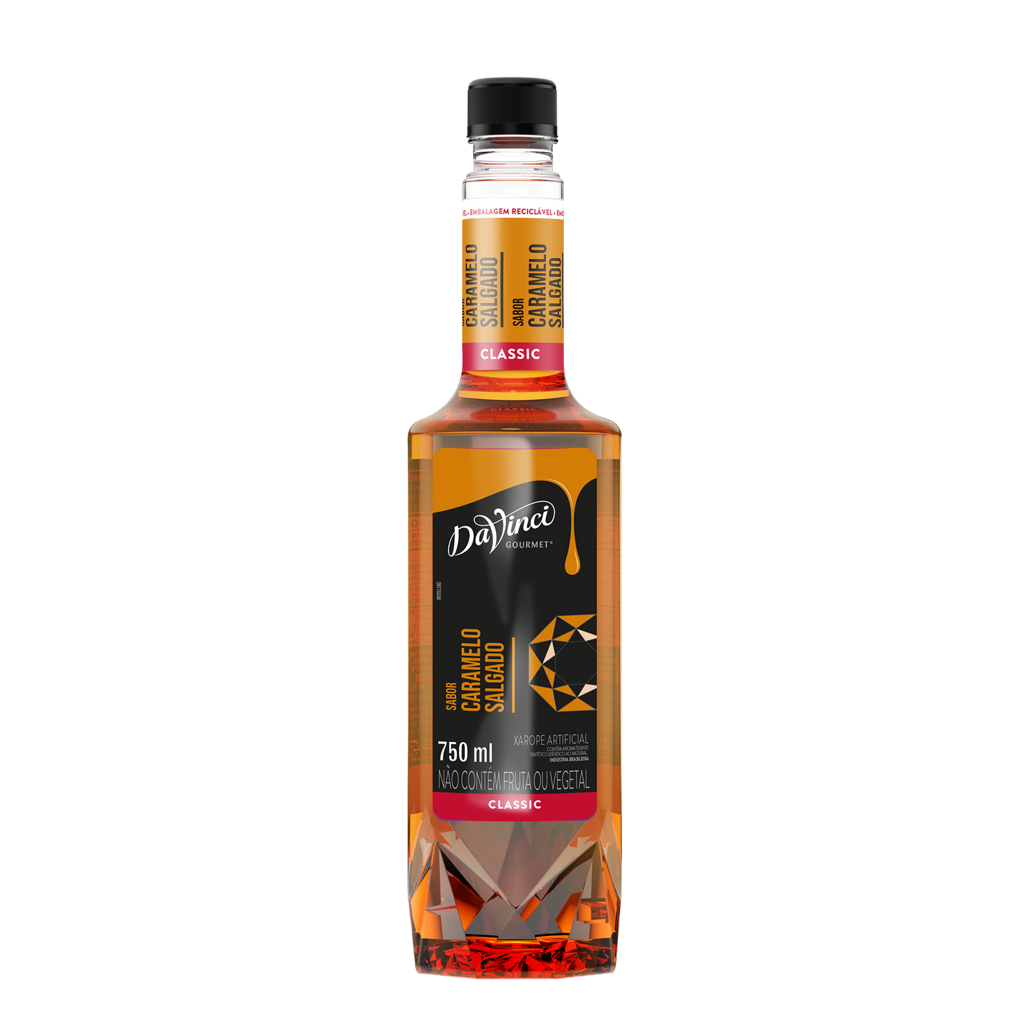 ESSENCIA DA VINCI CARAMELO SALGADO GARRAFA 750ML