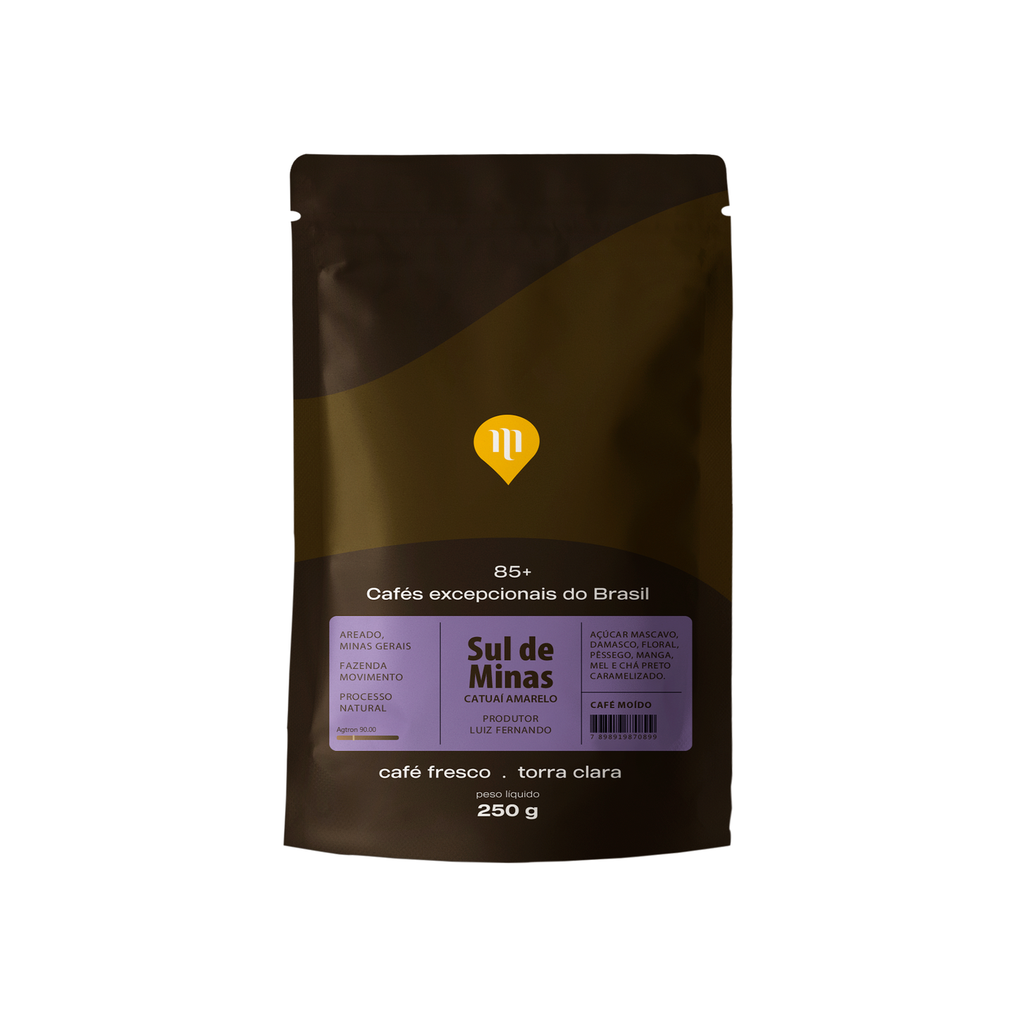CAFE SUL DE MINAS EXCEPCIONAL 85+ GRAOS 250G