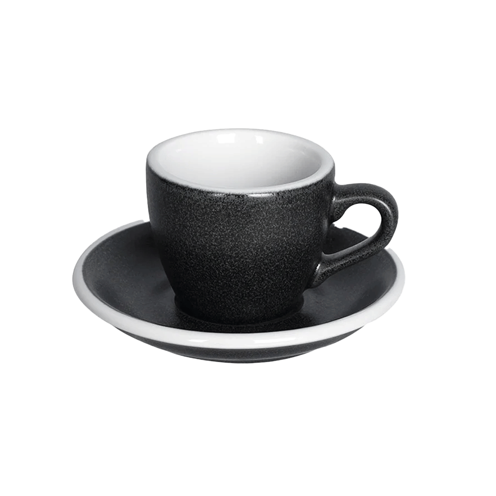 CONJUNTO LOVERAMICS XICARA+PIRES 80ML PRETO
