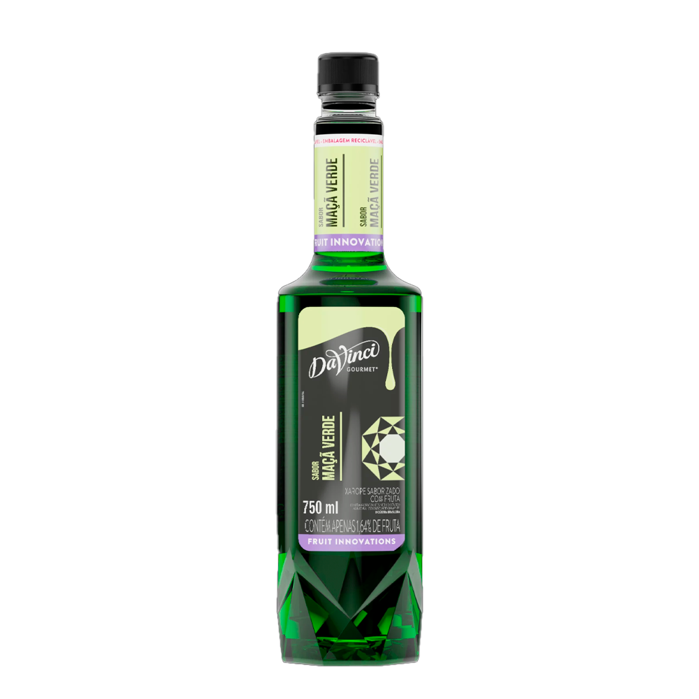 ESSENCIA DA VINCI FRUIT INNOVATION MACA VERDE GARRAFA 750ML