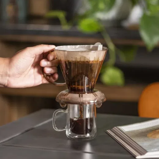 SUPORTE ACRILICO CLEVER MARROM COM 100 FILTROS