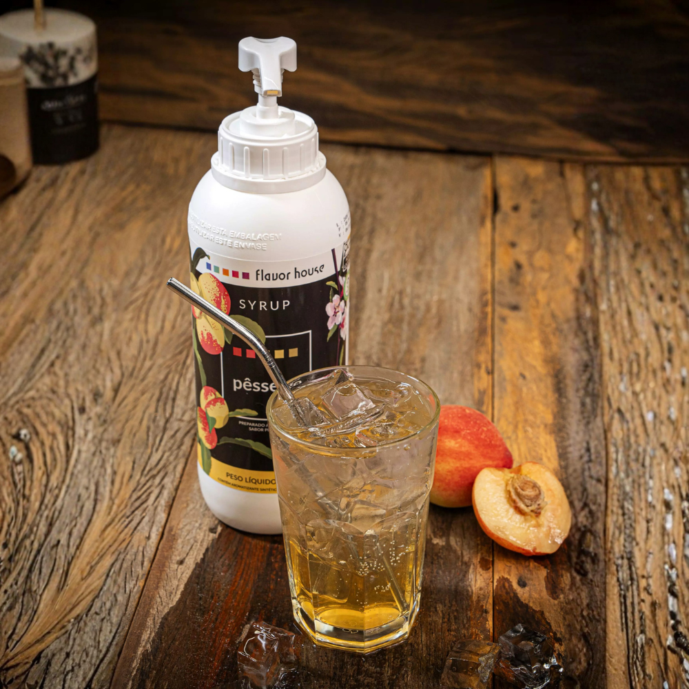 XAROPE ARTESANAL FLAVORHOUSE PESSEGO 1,4KG