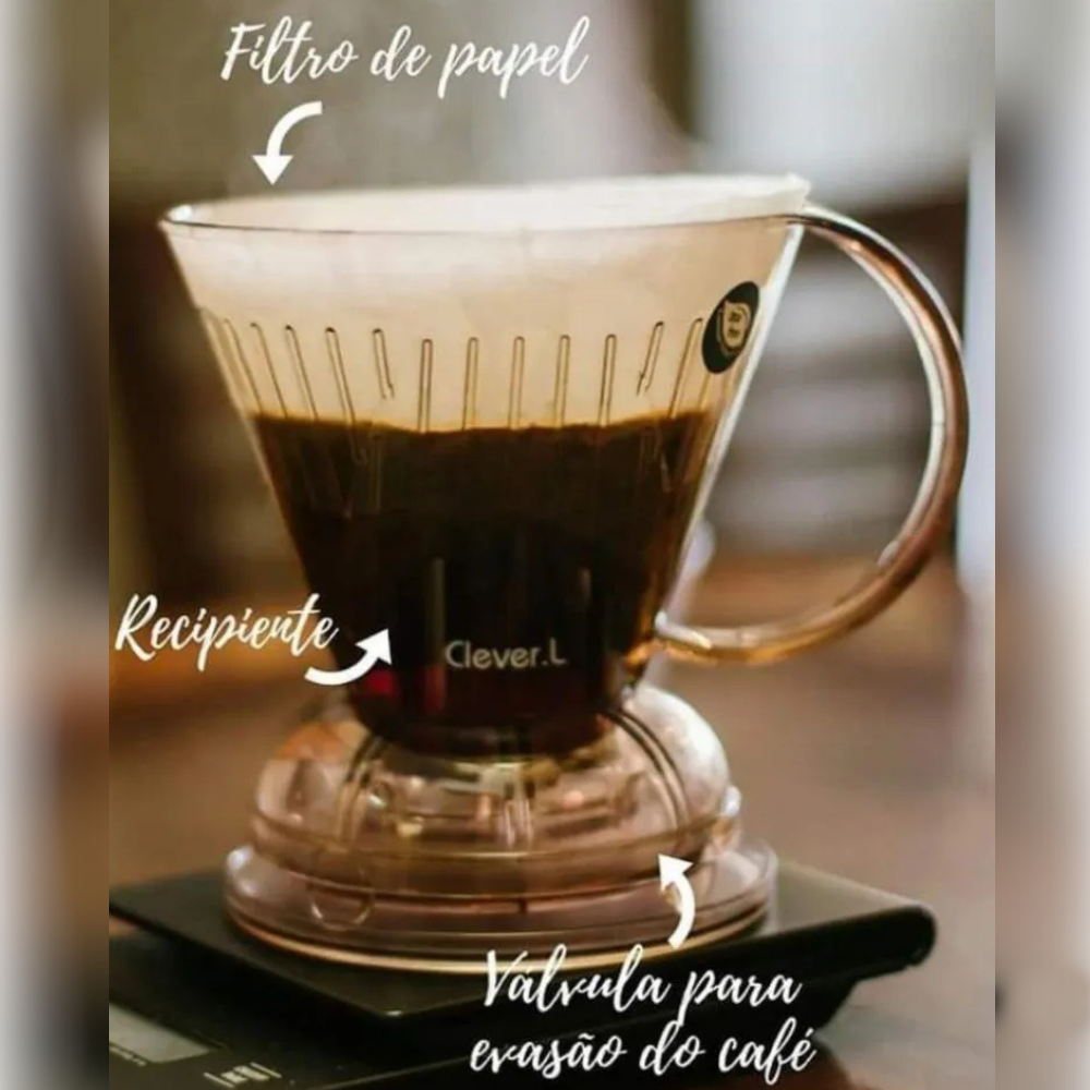 SUPORTE ACRILICO CLEVER MARROM COM 100 FILTROS