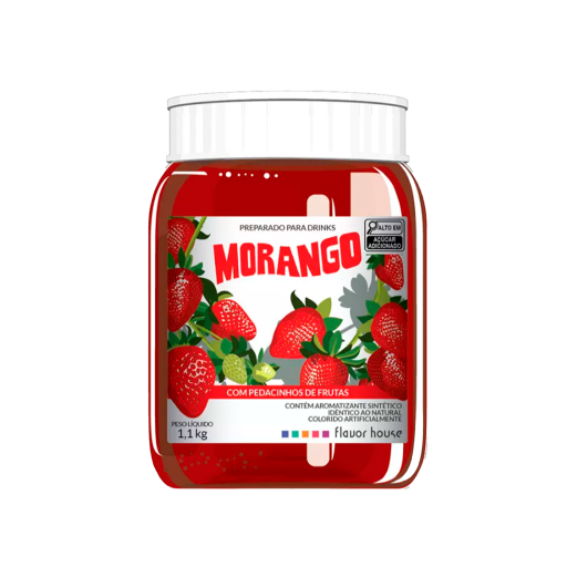 PREPARADO PARA DRINKS FLAVORHOUSE MORANGO 1,1KG