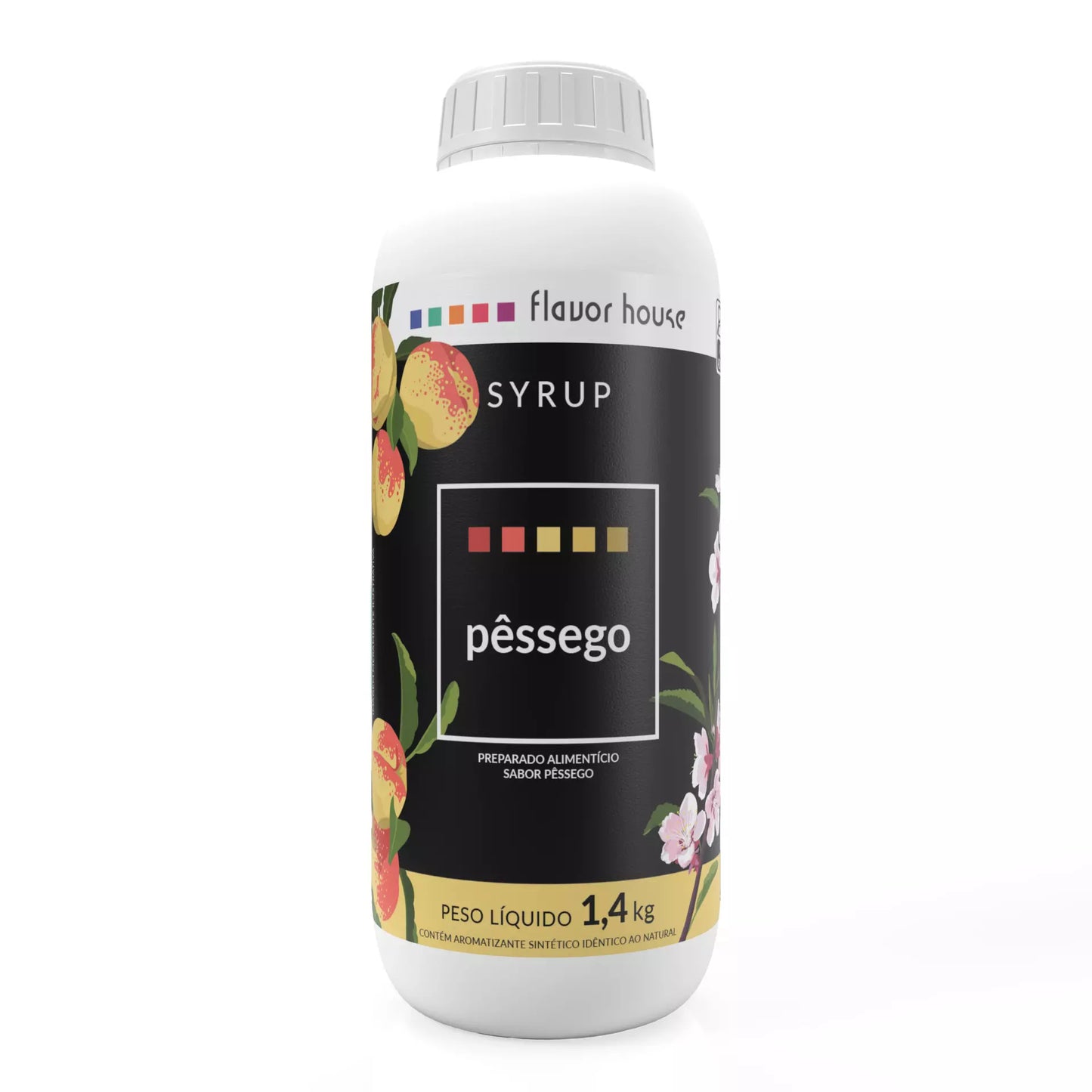 XAROPE ARTESANAL FLAVORHOUSE PESSEGO 1,4KG