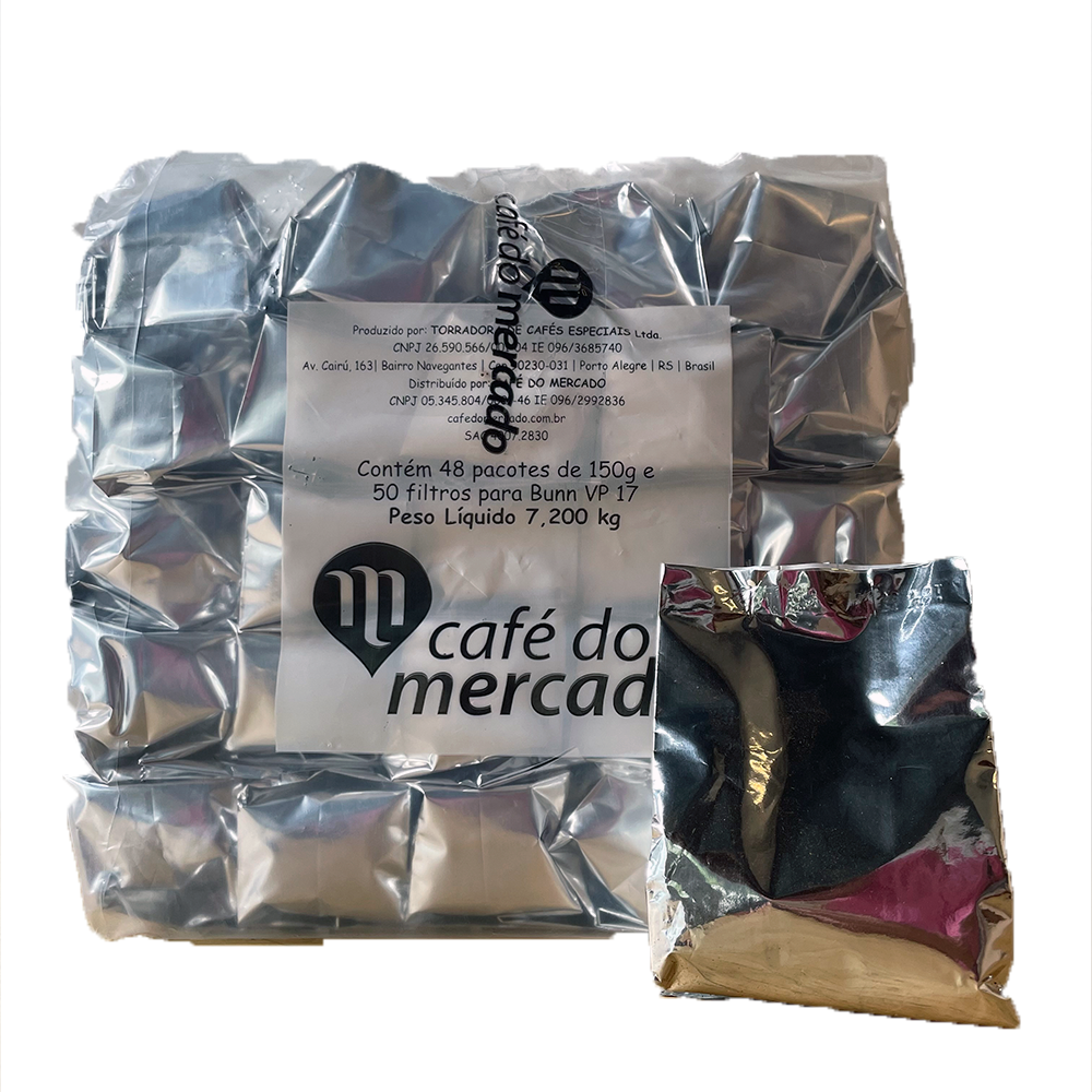 CAFE FILTRADO ORGANICO MOIDO 14 LT 48 UNID. 150G + 50 FILTROS