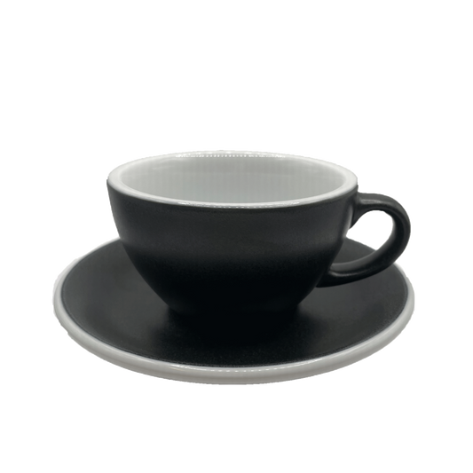 CONJUNTO LOVERAMICS XICARA+PIRES 200ML PRETO