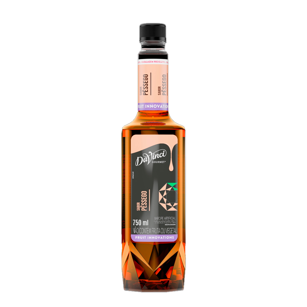 ESSENCIA DA VINCI FRUIT INNOVATION PESSEGO GARRAFA 750ML