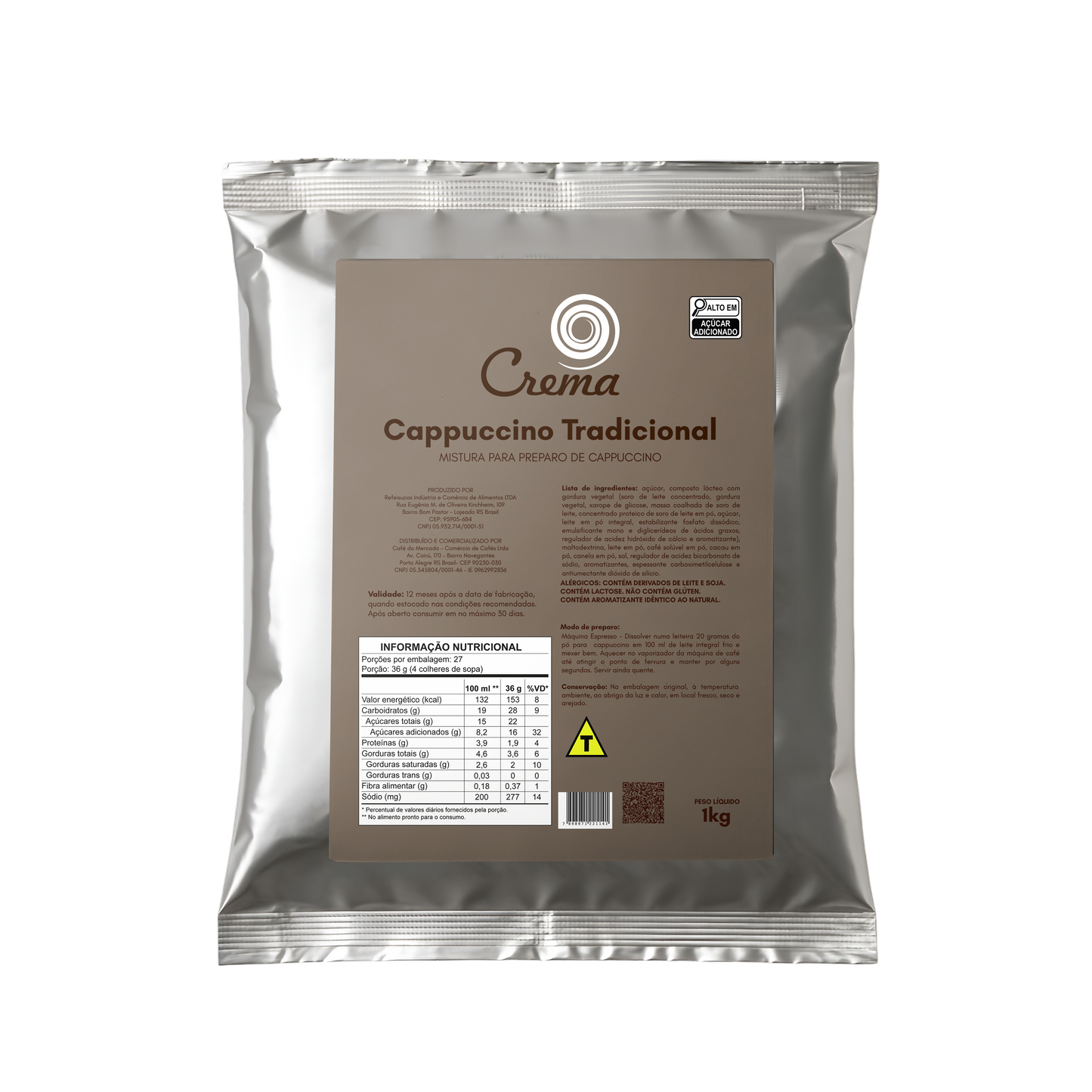 CAPPUCCINO INSTANTANEO CREMA 1KG