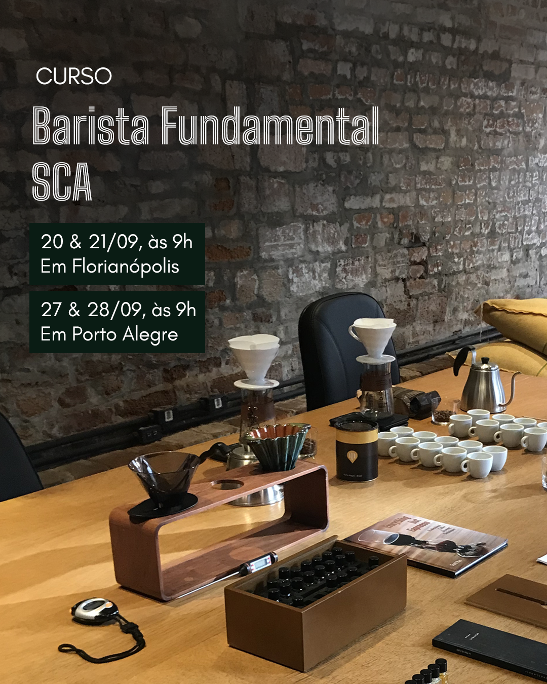 CURSO DE BARISTA FUNDAMENTAL SCA