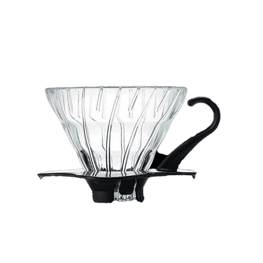 SUPORTE PARA FILTRO DE CAFE HARIO V60 01 VIDRO PRETO