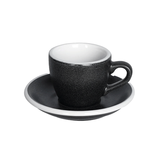 CONJUNTO LOVERAMICS XICARA+PIRES 80ML PRETO